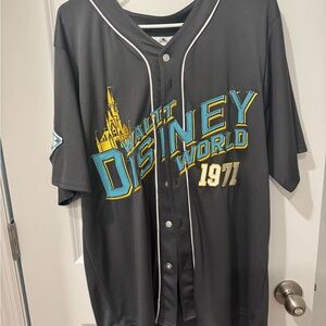 Gray Walt Disney World 1971 Baseball Jersey